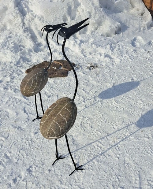 Цапля металлическая